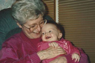 33 - 1993 Nana and Em Laughing